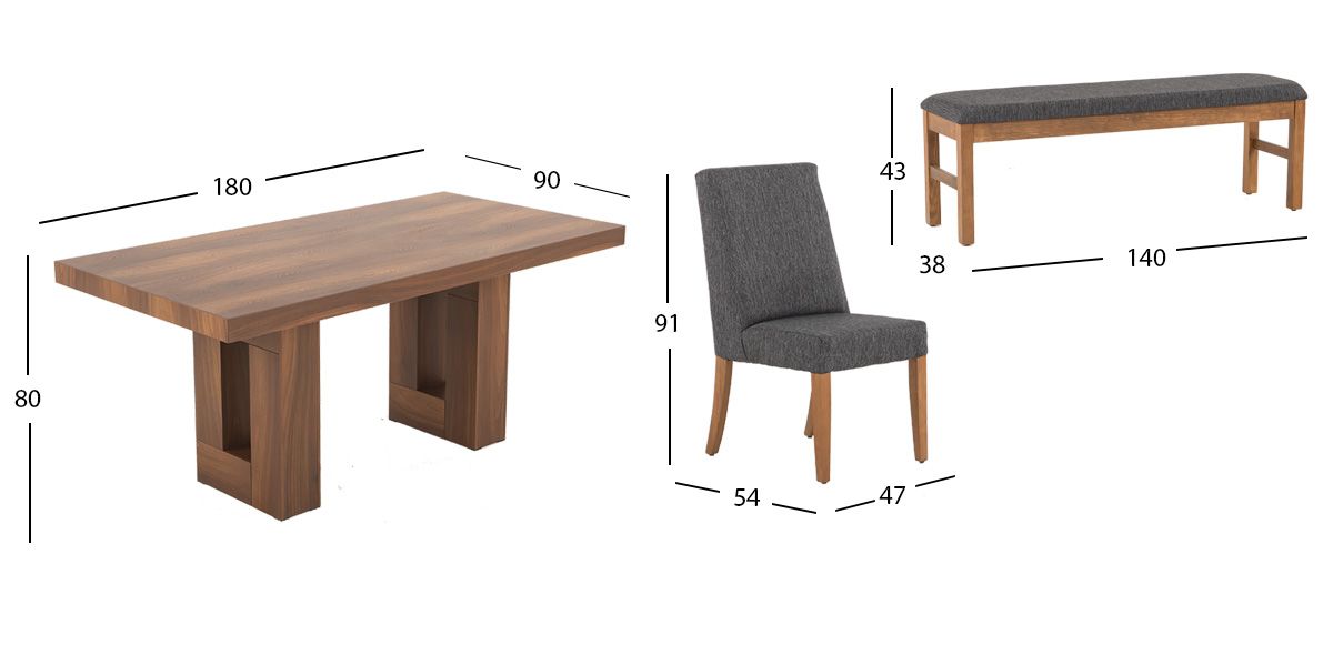 Comedor Marbella Parota 6 Pzs