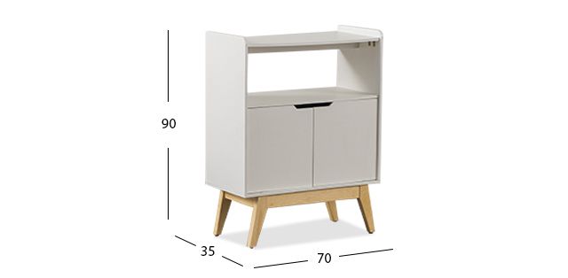 Consola Atlas DK Blanca/Maple  