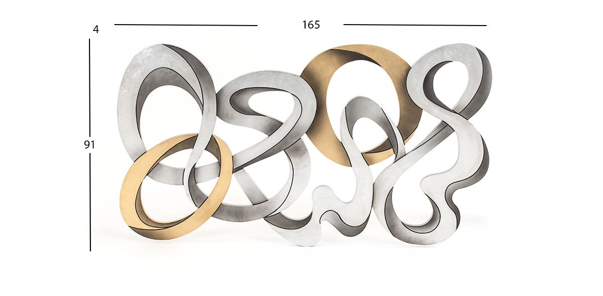 Decoración De Pared Halia Plata