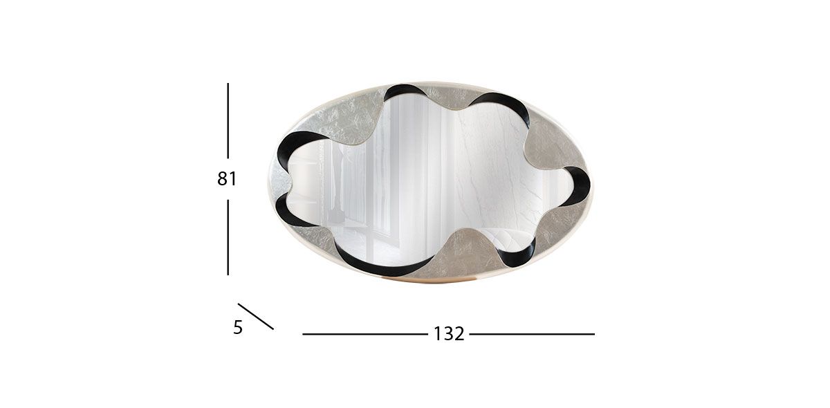Espejo Decorativo Nereo Plata