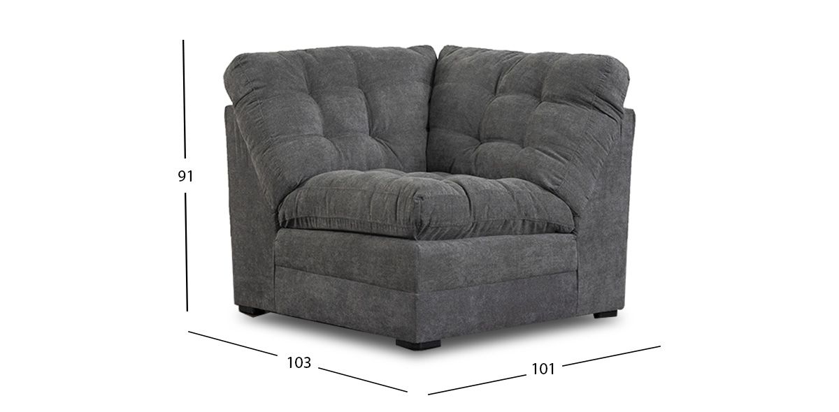Sillón Esquinero Morrison Gris