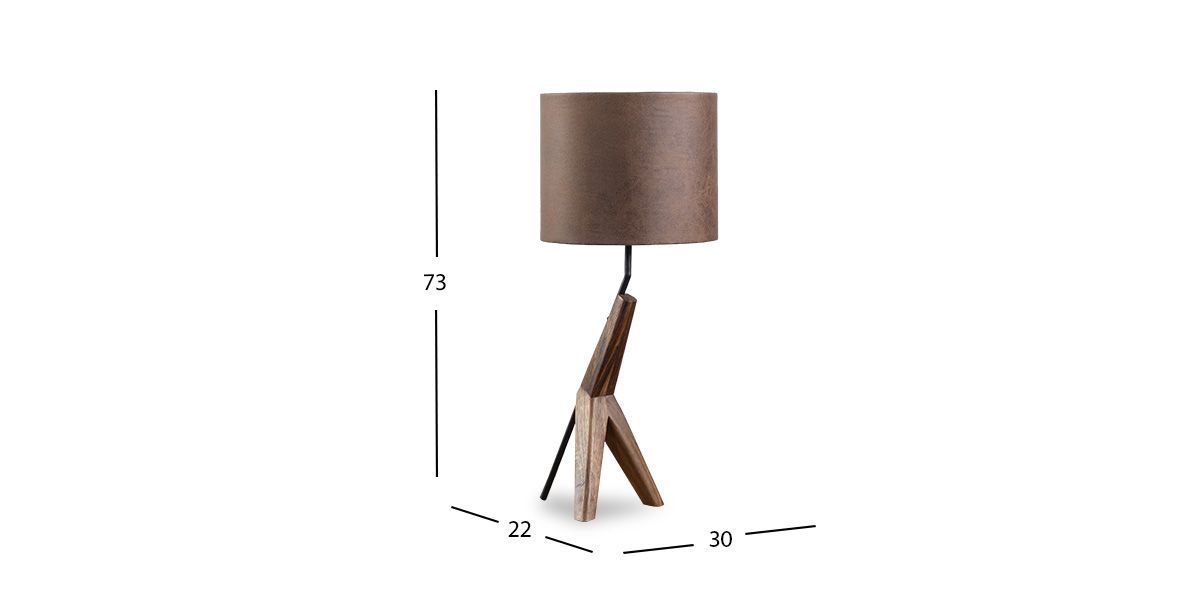 Lámpara De Mesa Joaquin Café