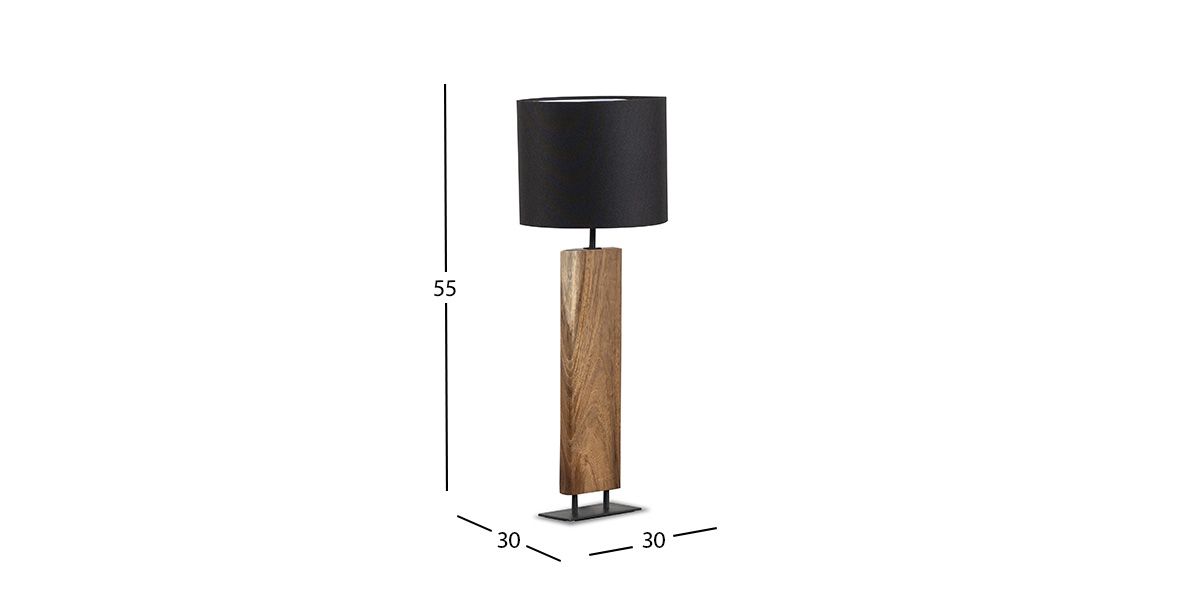 Lámpara De Mesa Tamara Negro
