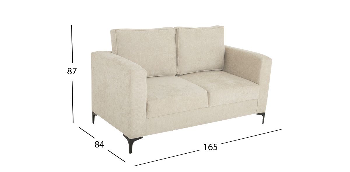 Sofá 2 Plazas Perú Beige