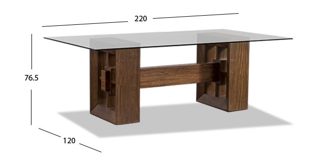 Mesa Comedor Rectangular Berlin Tzalam