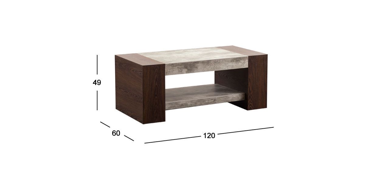 Mesa de Centro Rectangular Luxor