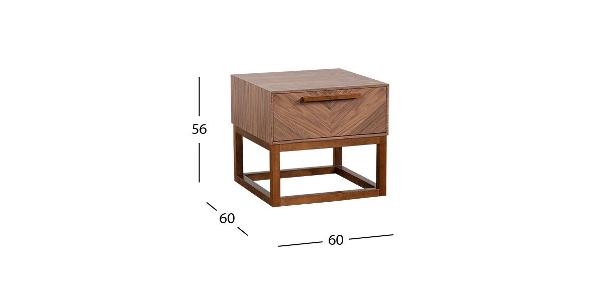 Mesa Lateral Veliero CL Café Nogal