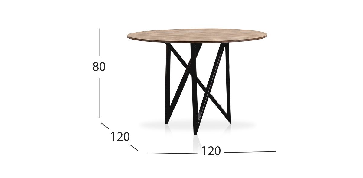 Mesa Comedor Redonda Nápoles Parota