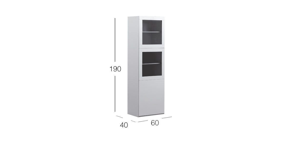 Modulo Lateral Izquierdo 3 Puertas Toronto Life Blanco