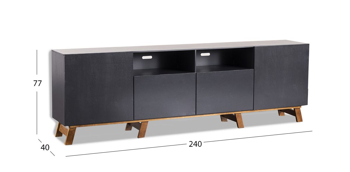 Mueble de T.V Quebec Life Gris 240 cm