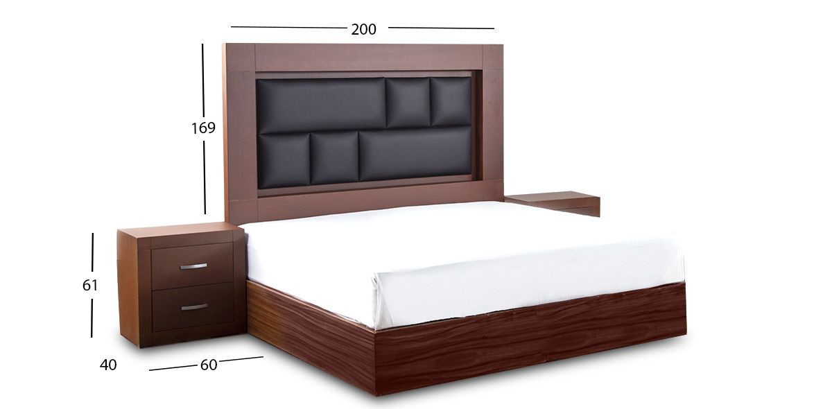 Recámara King Size Bali Café 3 Piezas