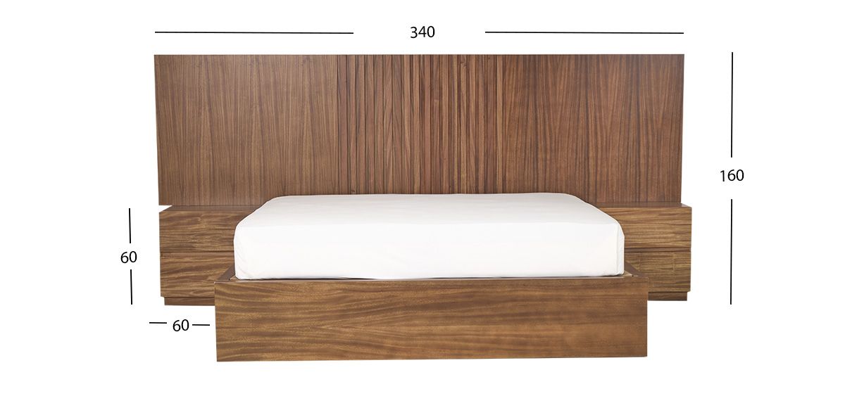 Cabecera King Size Sabina Café 