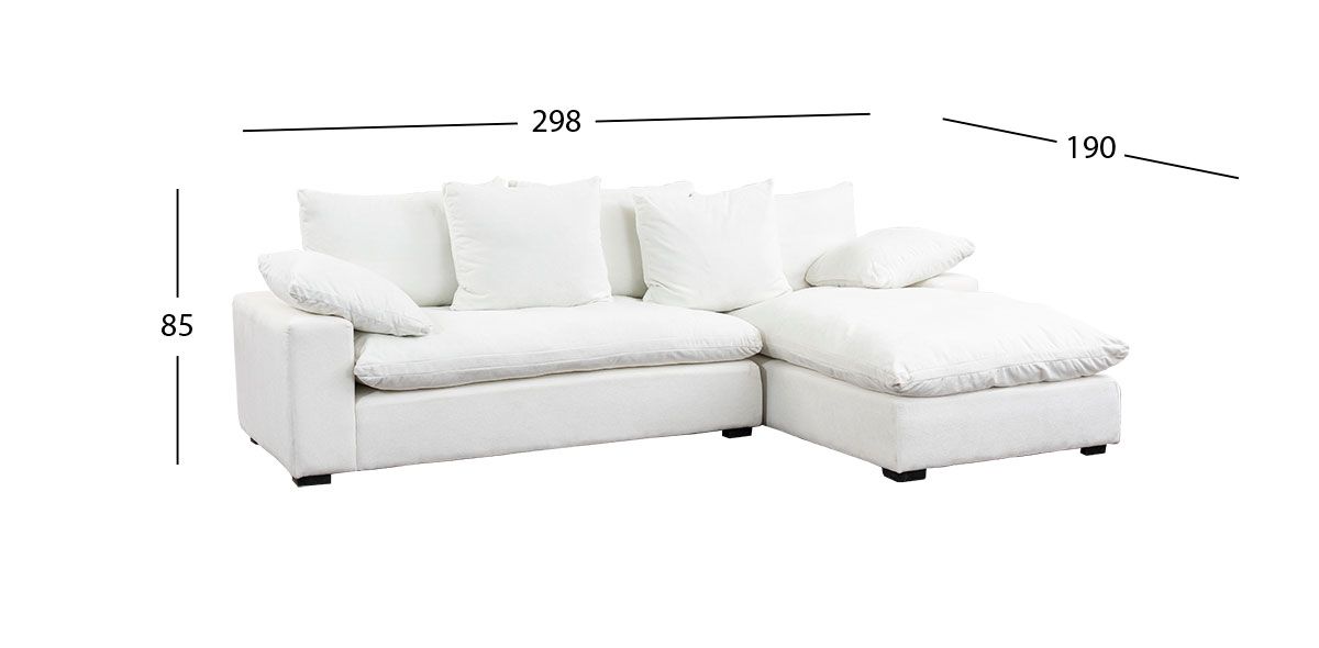 Sala Modular Derecha Cloud Blanco