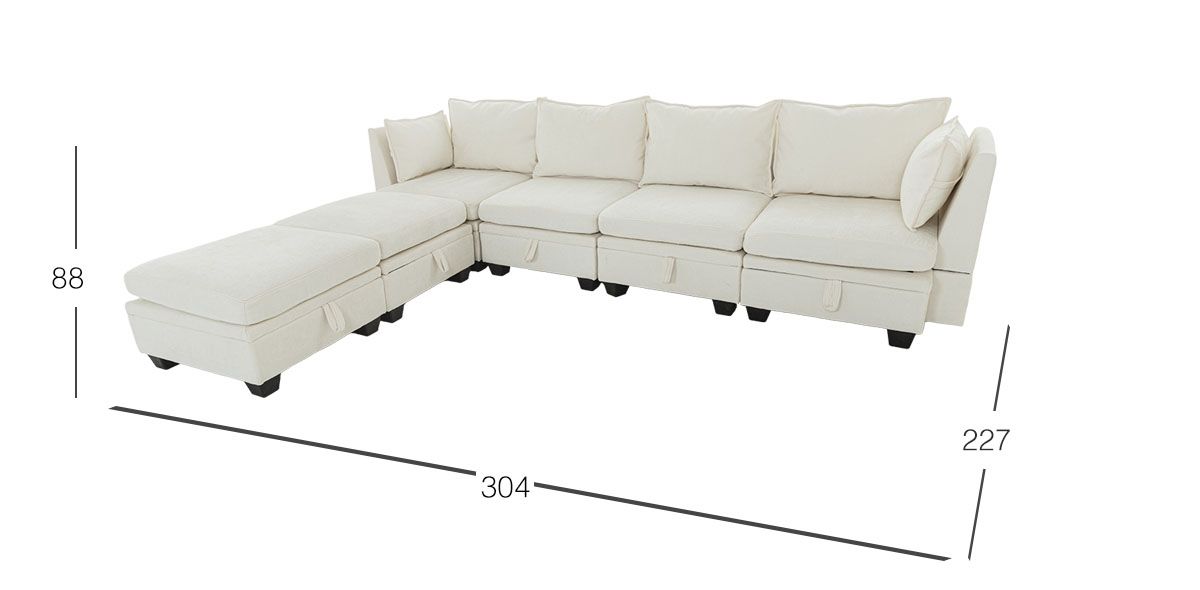 Sala Modular Glimer Beige