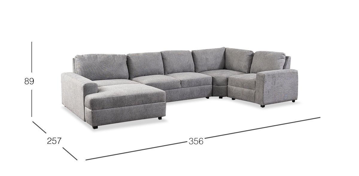 Sala Elite II Gris Claro 4 Piezas