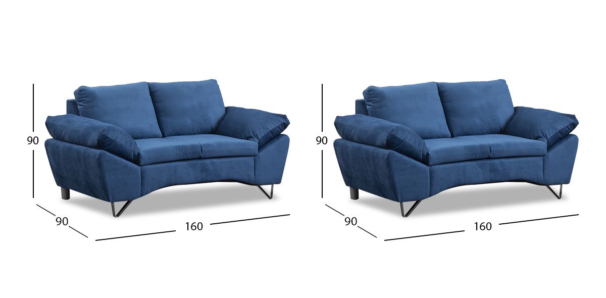 Sala Redwood III Azul 2 Piezas