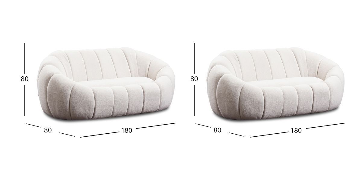 Sala Bubble Beige 2 Piezas