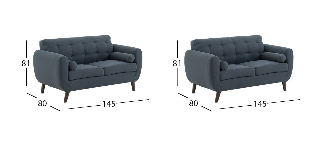 Sala Monet Navy 2 Piezas 