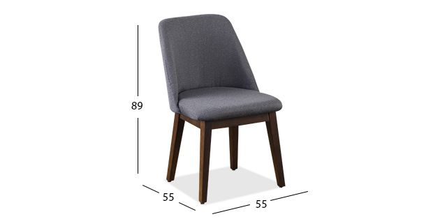 Silla Olaf PL Caoba/Gris  