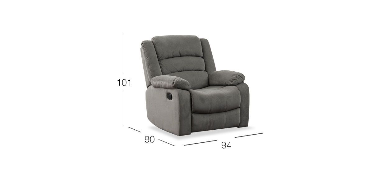 Sillón Reclinable Columbia Gris