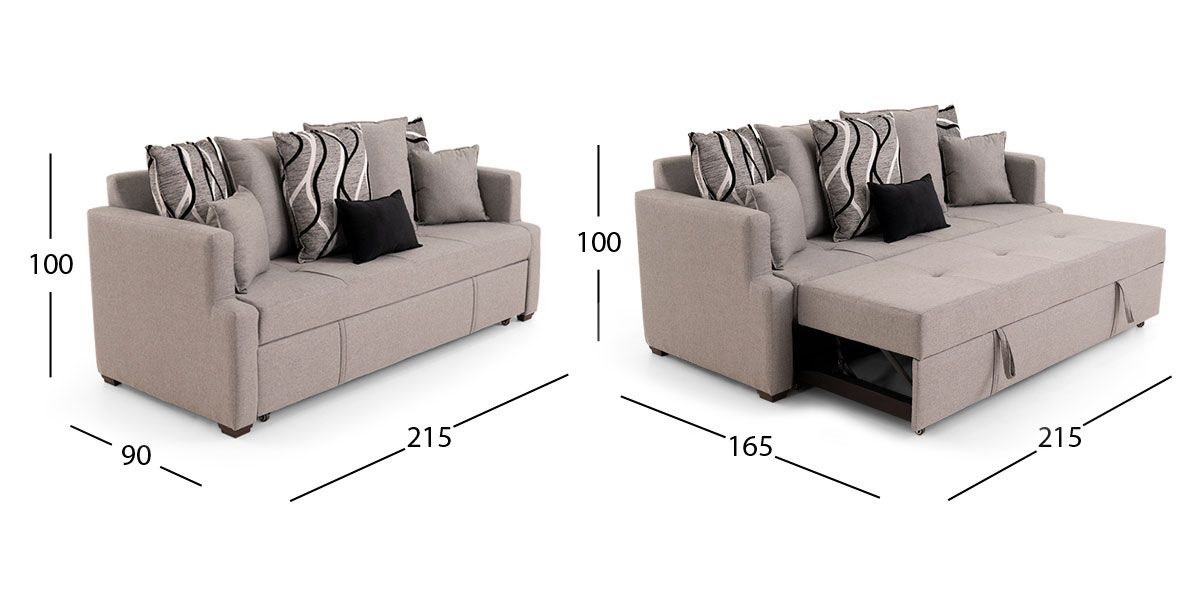 Sofá Cama Valencia Gris