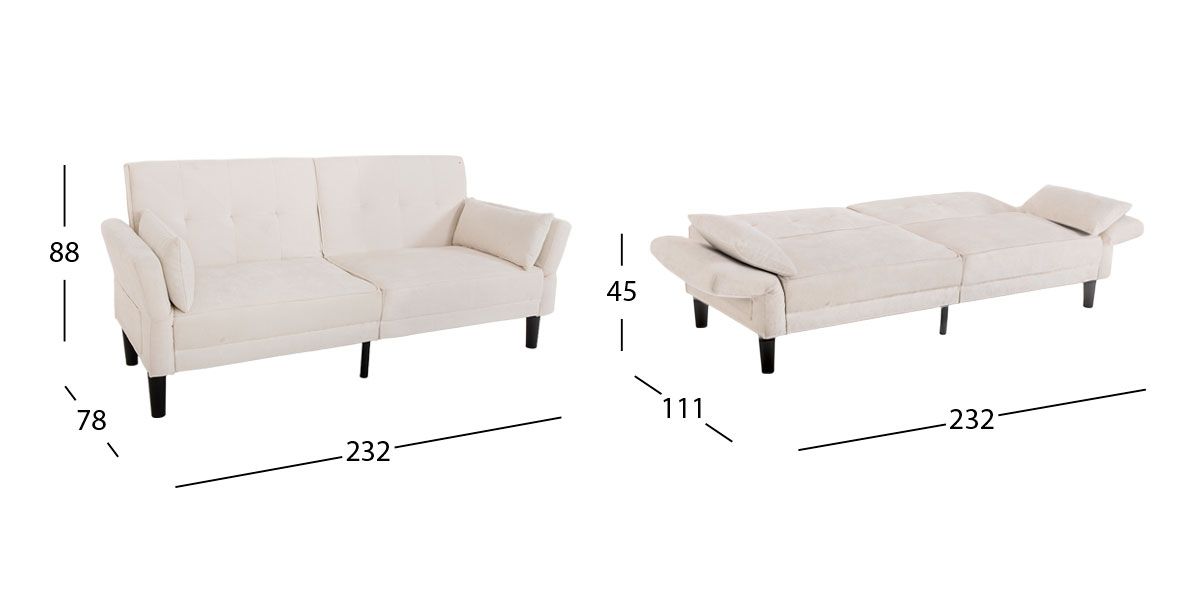 Sofá Cama Multiposición Noir Beige