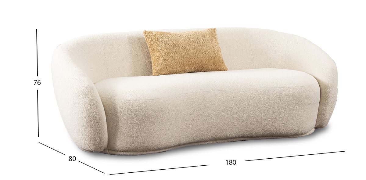 Sofá 3 Plazas Silencio Blanco