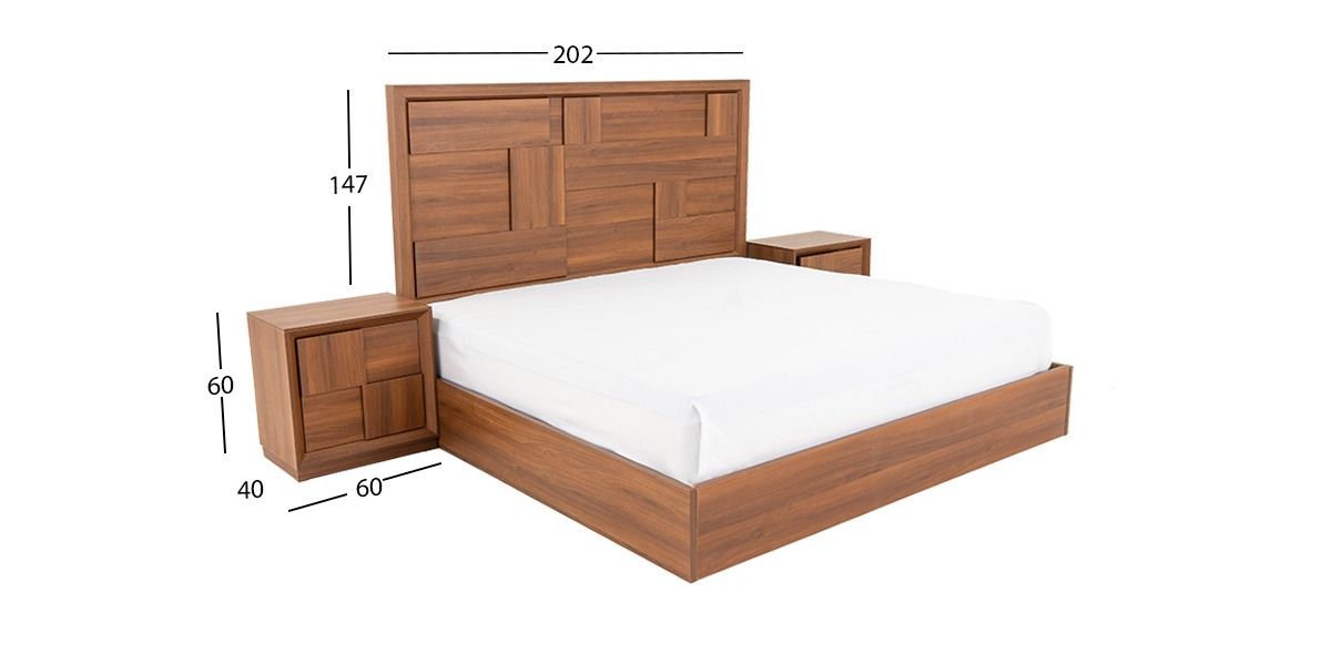 Recámara King Size Atenas Parota 3 Pzs